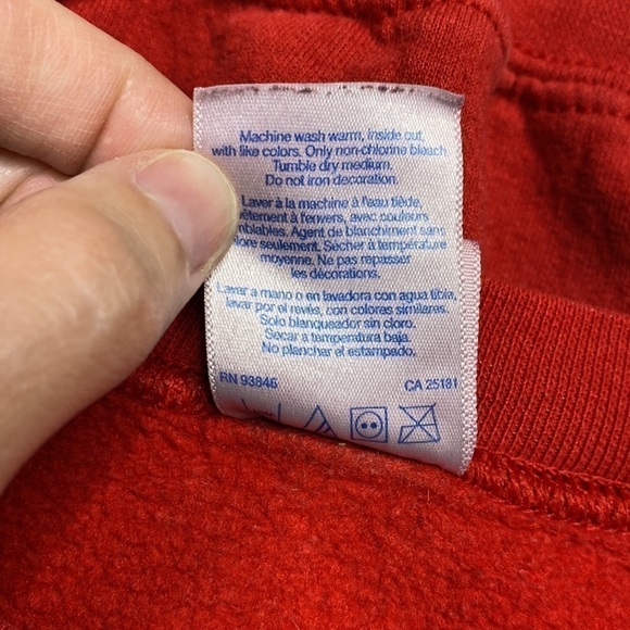 Gildan UW Wisconsin Red Crewneck Sweatshirt XL - Picture 5 of 6